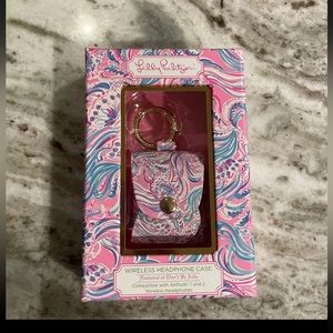New$16 Lilly Pulitzer Air Pods 1 & 2 Wireless Headphones Case Dont be jelly